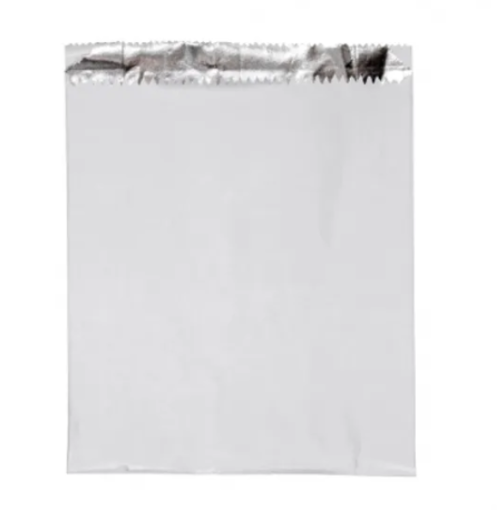 FOIL LINED CHICKEN BAGS PLAIN - SMALL 200 x 165 x 65 mm