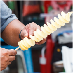 Curly Potato Skewers