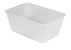 RECTANGLE PLASTIC CONTAINER 1000 Ml - FREEZER GRADE