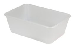 RECTANGLE PLASTIC CINTAINER 750 Ml - FREEZER GRADE