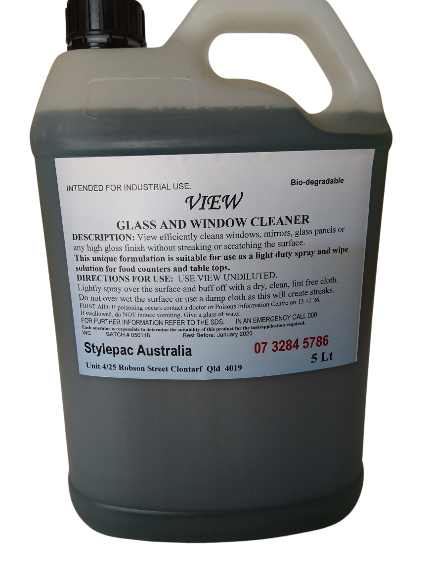 VIEW-GLASS AND WINDOW CLEANER 5Lt