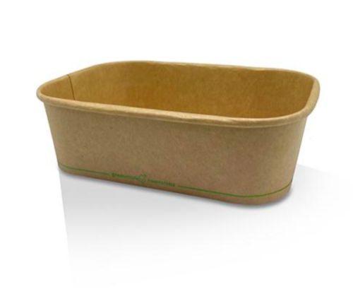 KRAFT RECTANGULAR CONTAINER 650 Ml