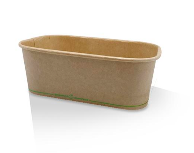 KRAFT RECTANGULAR CONTAINER 750 Ml