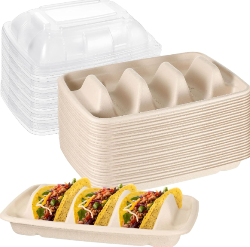 3 COMP TACO TRAY LID